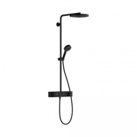 PULSIFY Showerpipe душова система 260 з термостатом, колір чорний матовий