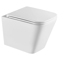 Унитаз подвесной Mixxus Premium Quadro-0301-R 490x340x360мм, система смыва Rimless (MP6452)
