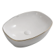 Раковина накладна Mixxus Premium DIVERSE-0109 EDGE GOLD 500х380х140мм (MP6548)